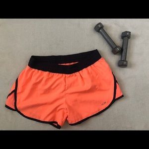 Neon Orange Workout Shorts!